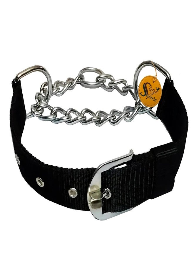 سايج سكوير طوق سلسلة خانق للكلاب من سيج سكوير - طوق معدني منزلق لتدريب الكلاب والتحكم في المقود وتصحيح السلوك | سلسلة فولاذية انزلاقية سلسة للمشي والطاعة والاستخدام الخارجي وتأديب الحيوانات الأليفة (0.75 بوصة) - Image 1